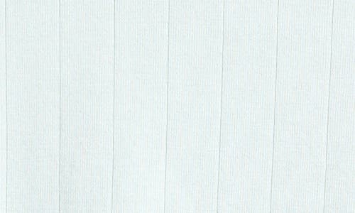 Skims Drop Needle Pointelle Baby Tee In Frost