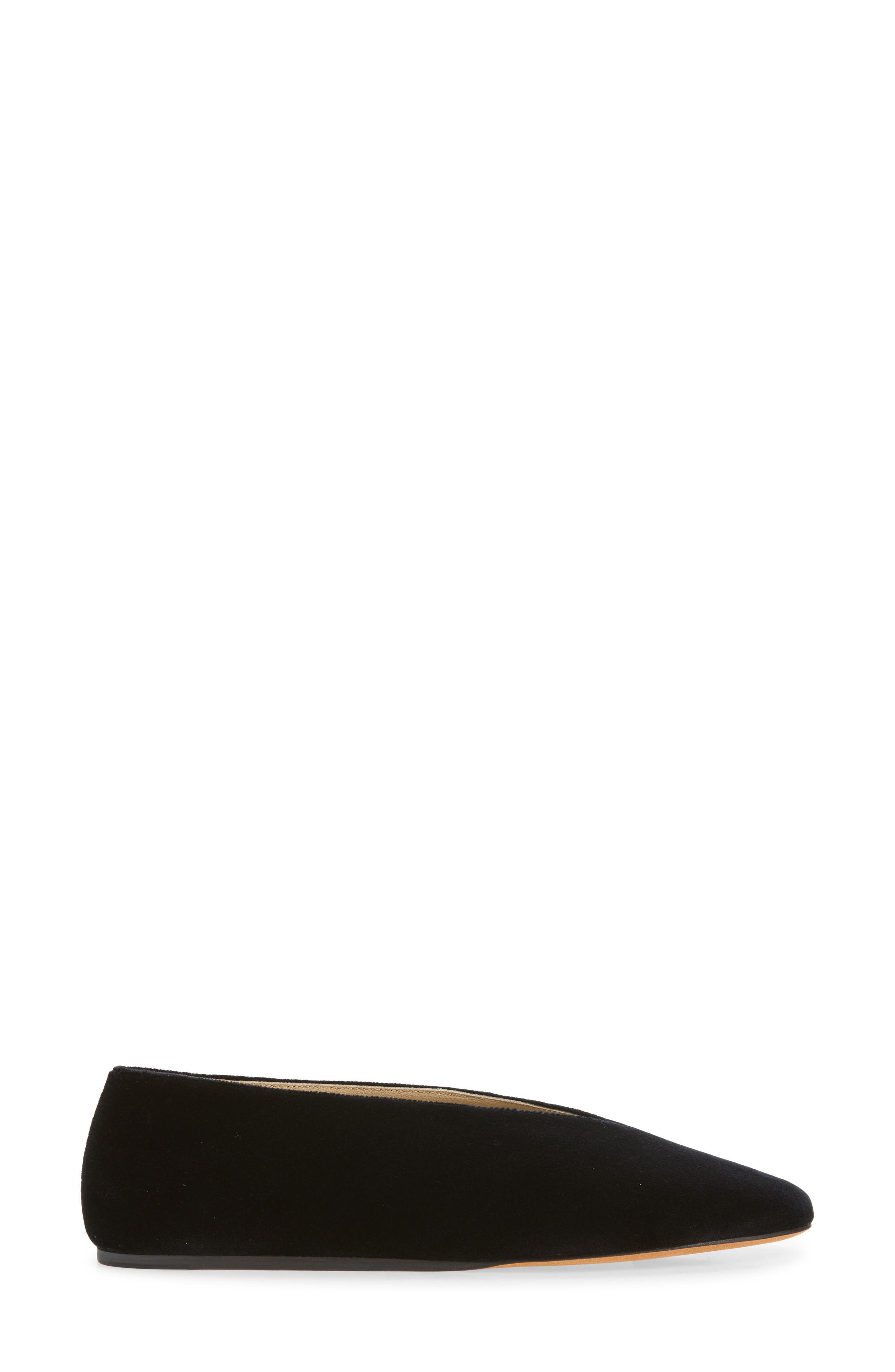 Olympia Velveteen Slipper, Alternate, color, BLACK