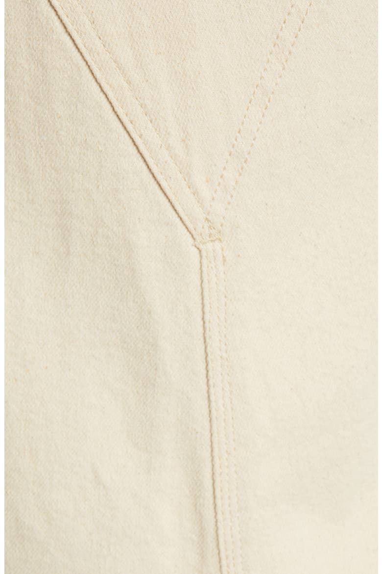 Relaxed Fit Denim Short Overalls, Alternate, color, ECRU