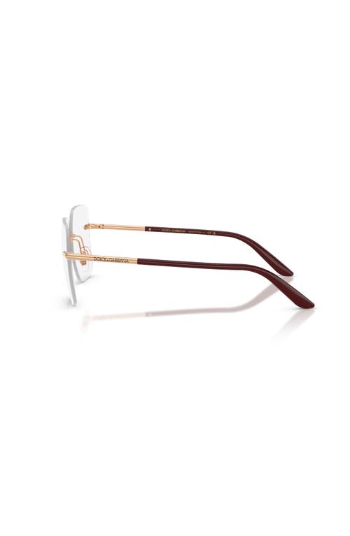 Dolce & Gabbana Dolce&gabbana 57mm Square Optical Glasses In Multi