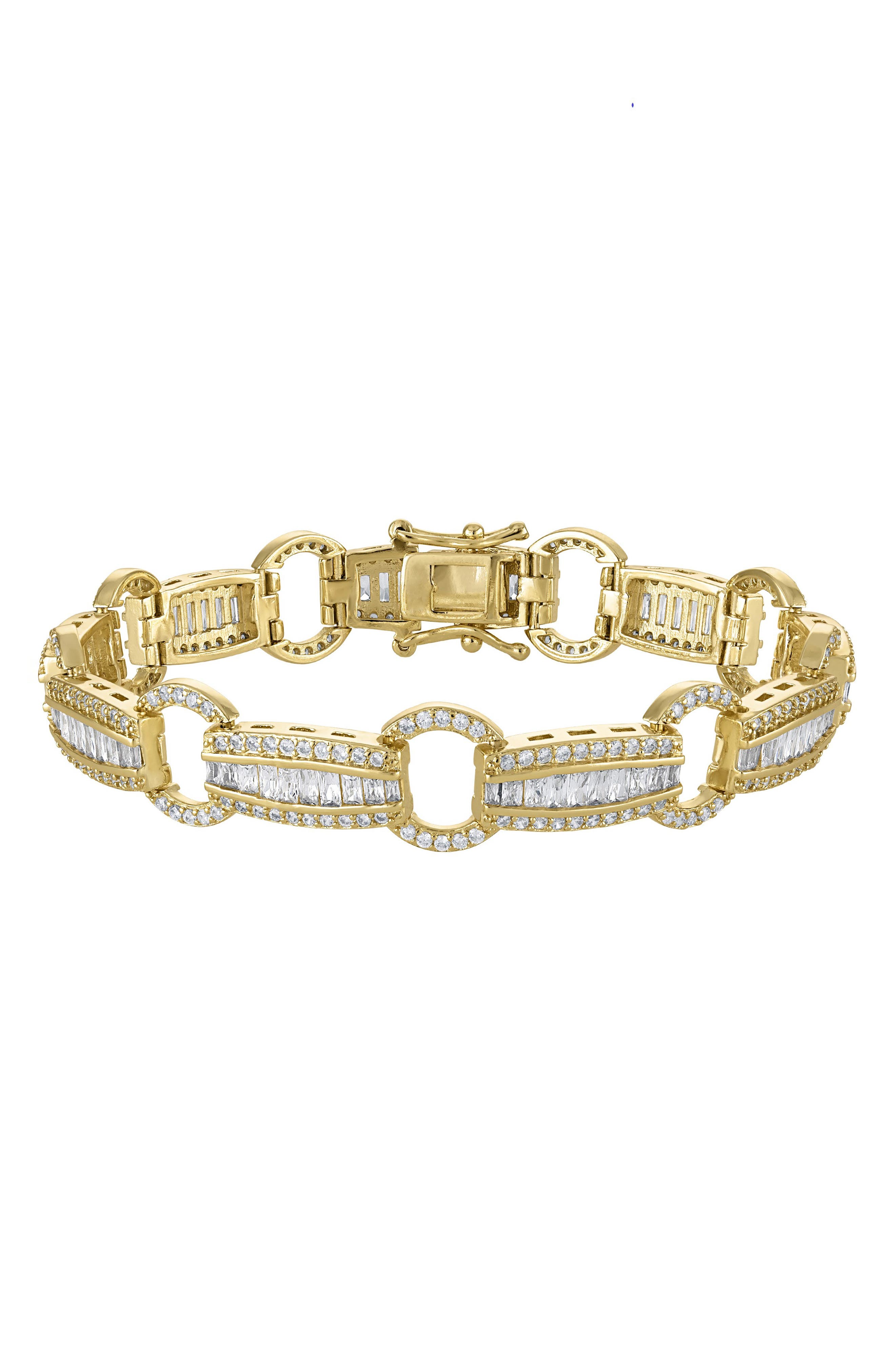 FZN Cubic Zirconia Line Bracelet