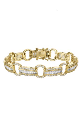 Fzn Cubic Zirconia Line Bracelet In Gold