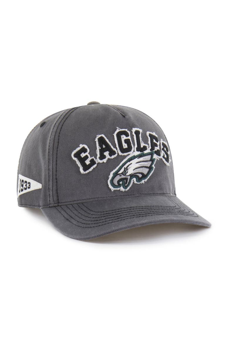 Men's '47 Charcoal Philadelphia Eagles  Calderwood Well Worn Hitch Adjustable Hat, Main, color, Charcoal