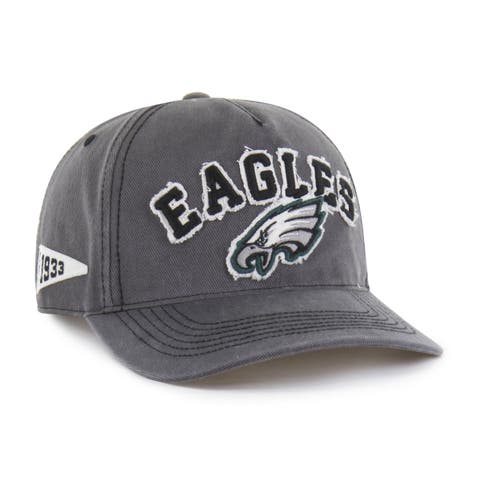 Men's '47 Charcoal Philadelphia Eagles  Calderwood Well Worn Hitch Adjustable Hat