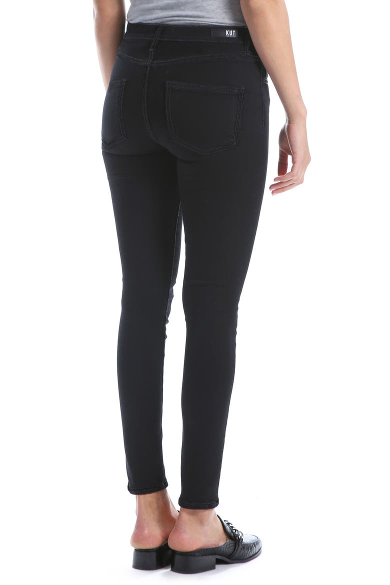 Mia High Waist Super Skinny Jeans, Alternate, color, BLACK