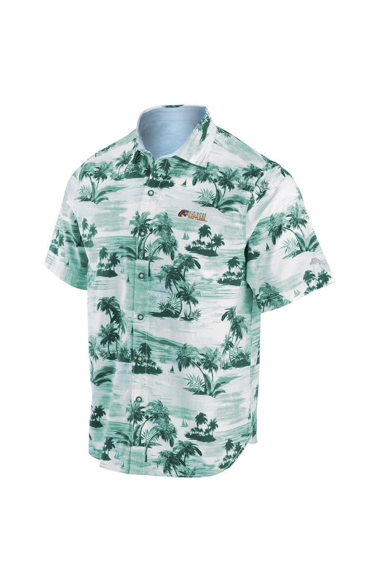 Tommy Bahama Men's Tommy Bahama  Green Florida A&M Rattlers Tropical Horizons Button-Up Shirt, Alternate, color, 