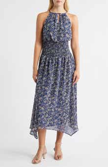 Halogen® Smocked Waist Sleeveless Maxi Dress