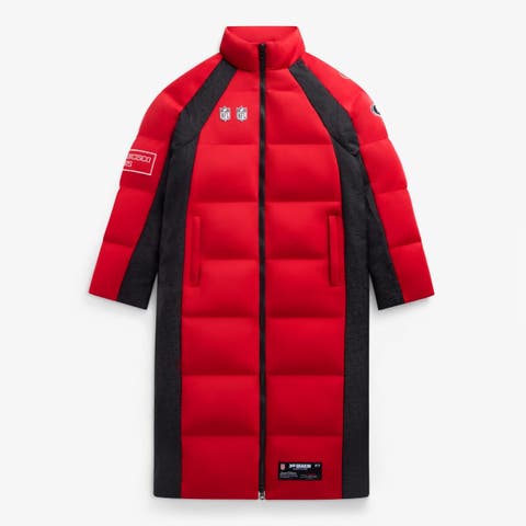 Unisex  Scarlet San Francisco 49ers Long Team Puffer Coat