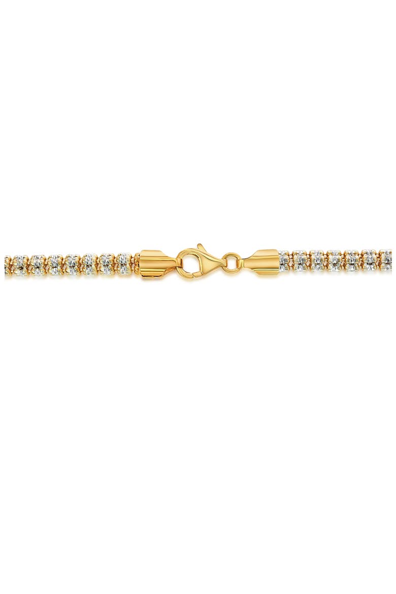 D-C Ice Two-Tone Barrel Chain Necklace, Alternate, color, TWO-TONE