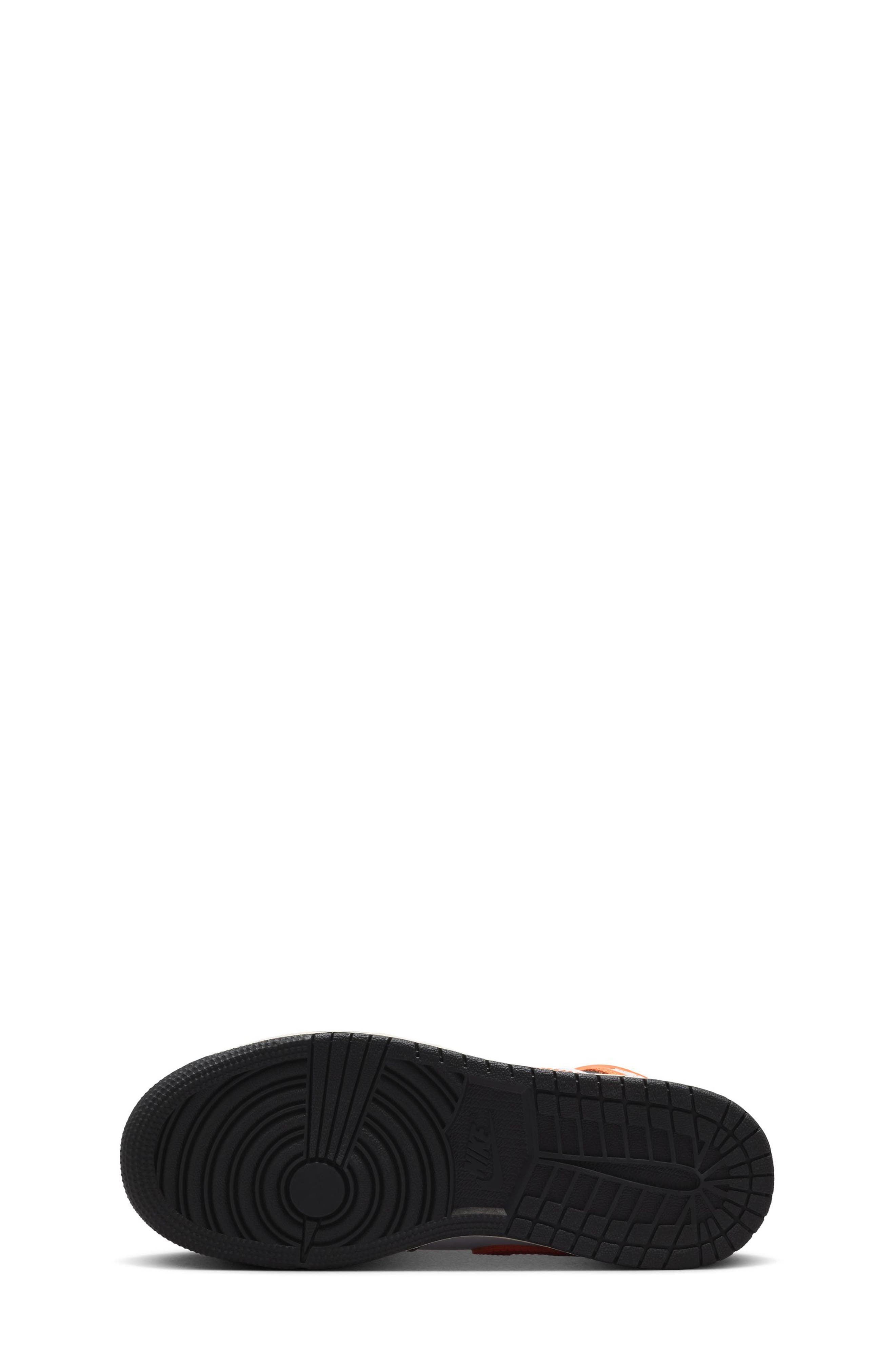 Nike Kids' Air Jordan 1 Mid Sneaker, Alternate, color, Starfish/ Black/ White/ Sail