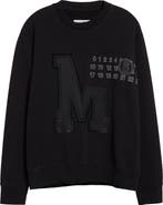 MM6 Maison Margiela Numeric Motif Embroidered Sweatshirt
