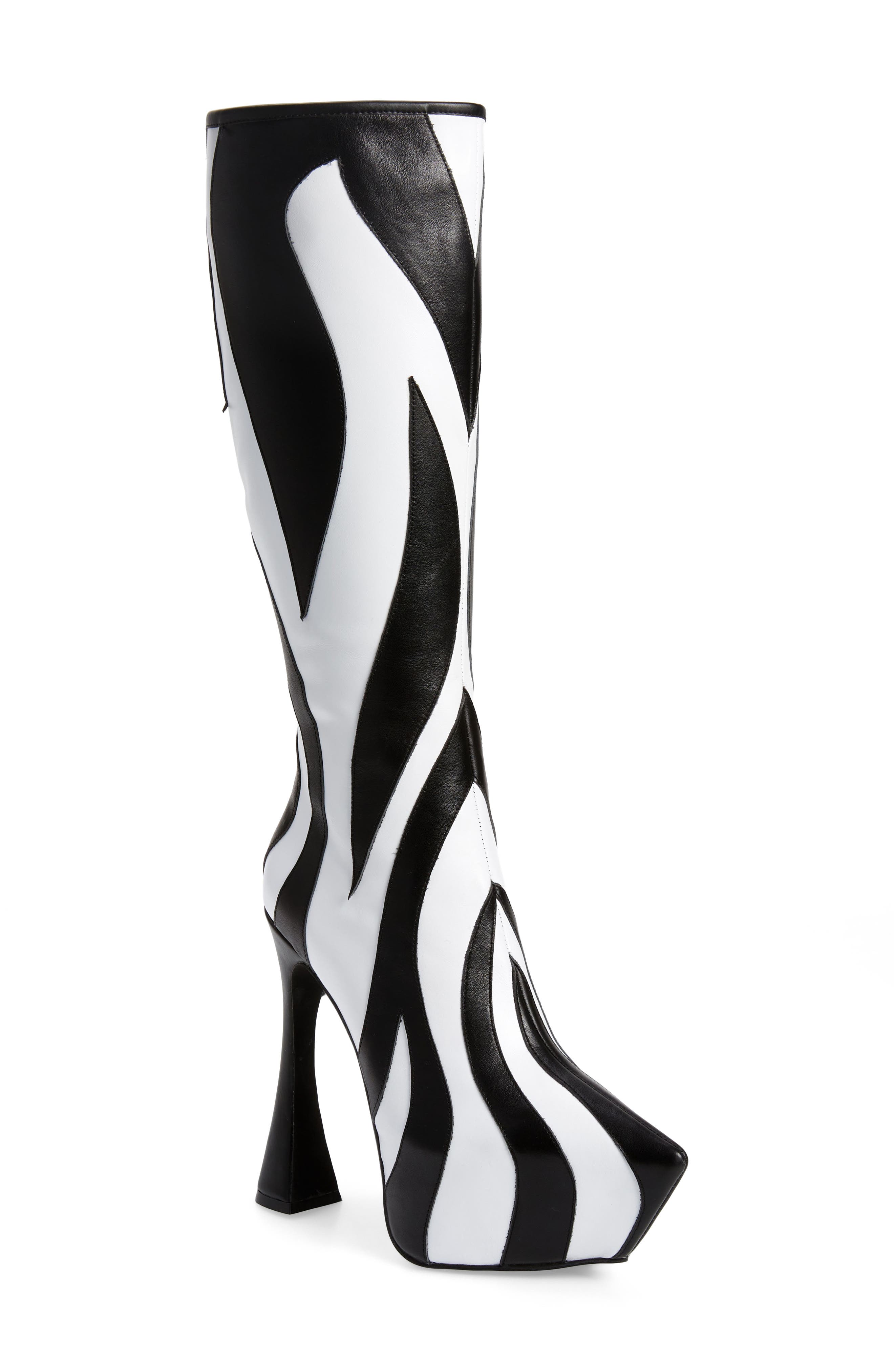 Jeffrey Campbell Untamed Knee High Boot, Main, color, 