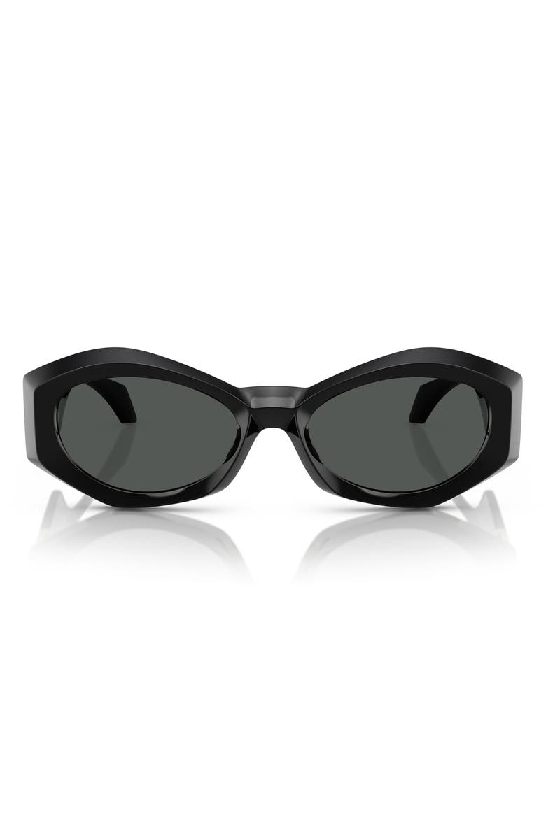 Versace 54mm Irregular Sunglasses, Main, color, 