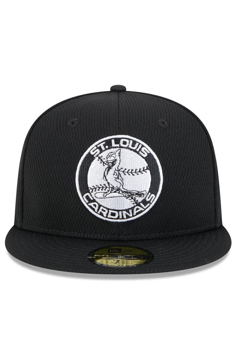 New Era Men's New Era Black St. Louis Cardinals 2025 MLB Clubhouse 59FIFTY Fitted Hat, Alternate, color, 