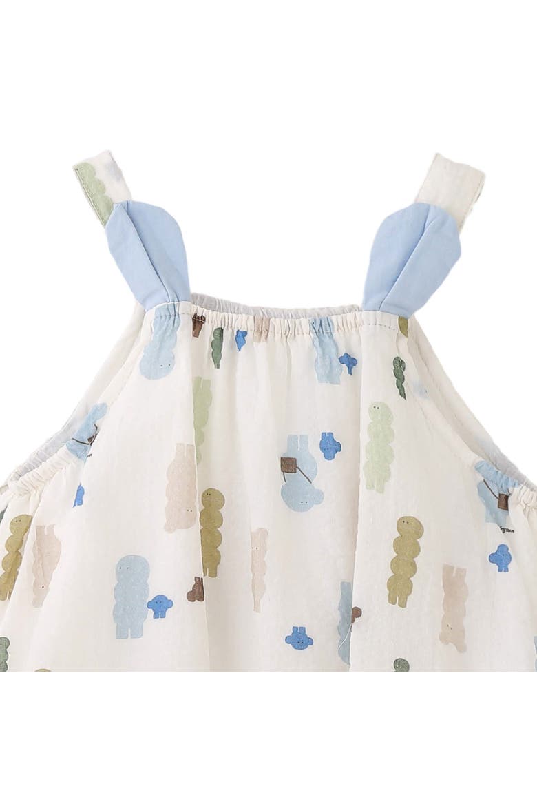 Patterned Shoulder Strap Dress, Alternate, color, Blue