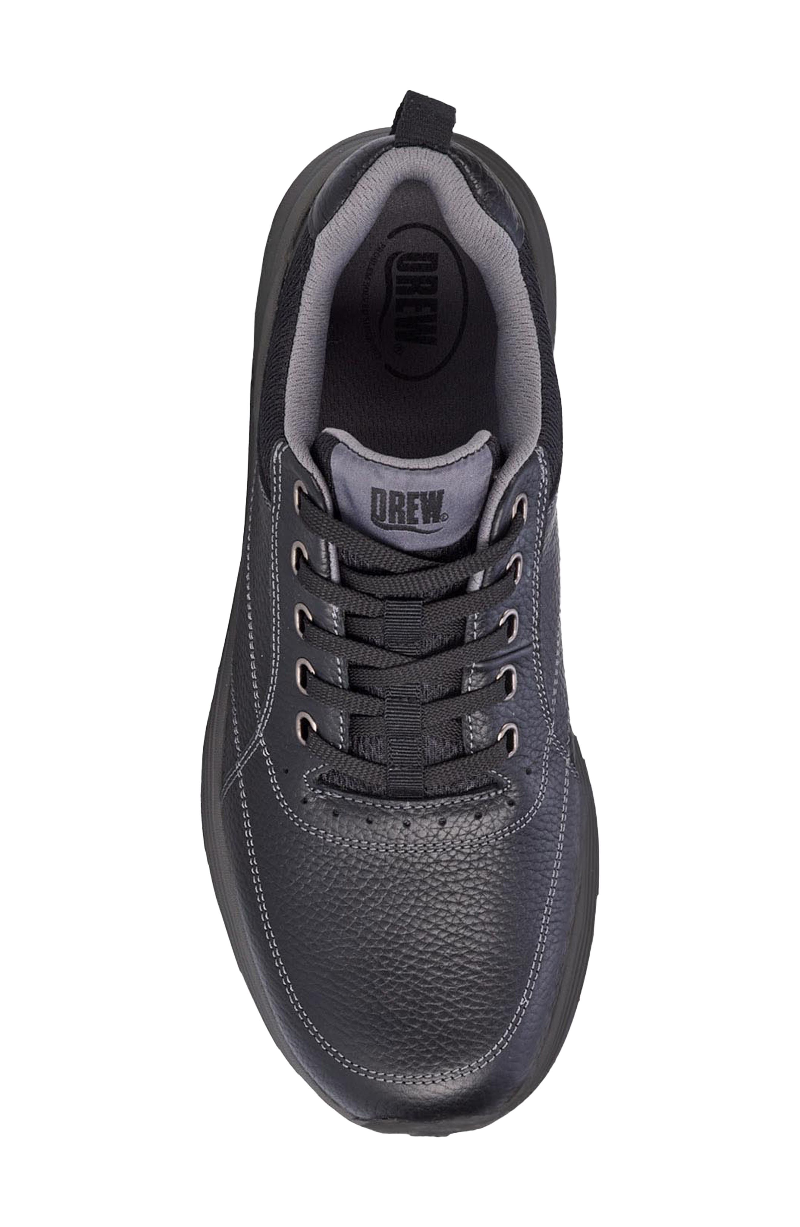 Maker Leather Sneaker, Alternate, color, BLACK PEBBLED LEATHER