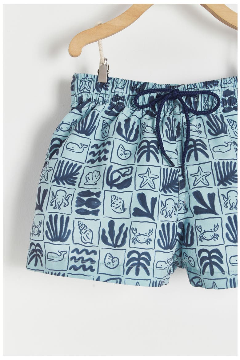 Premium Quality Greece Swim Trunks for Toddler, Alternate, color, LIGHT BLUE