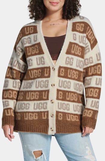 【UGG】Women's UGG Graphic Logo Cardigan 海外限定 UGG® Graphic Logo Cardigan | Nordstrom