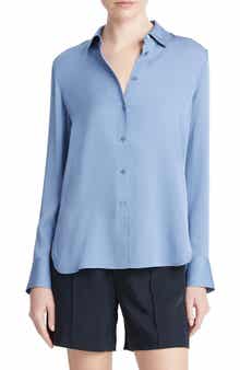 Vince Stretch Silk Blouse