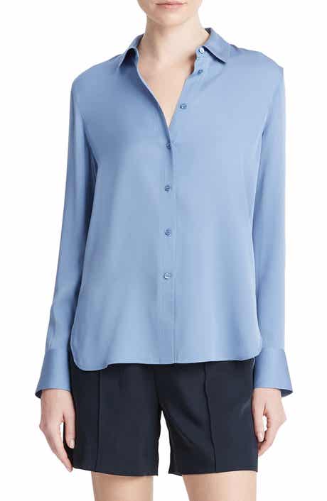 Vince Stretch Silk Blouse
