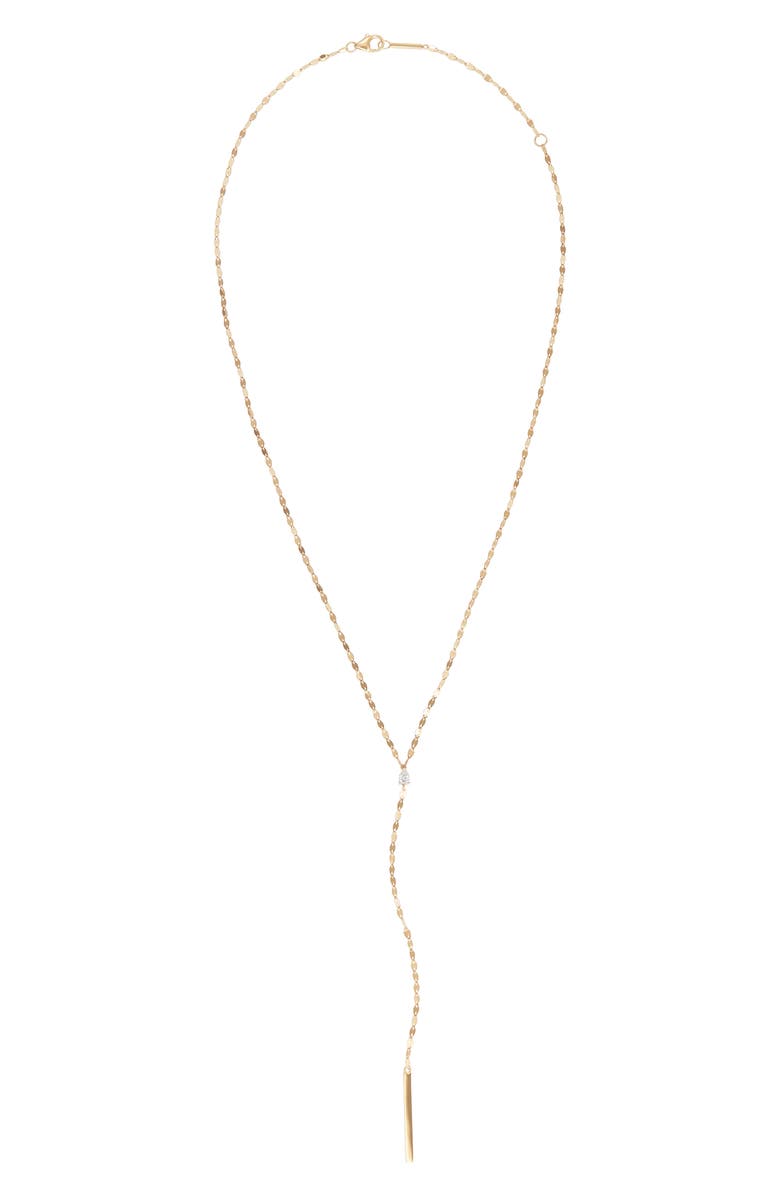 LANA Jewelry Pear Diamond Y-Necklace, Main, color,