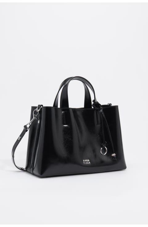 Large Leather Chihuahua Tote