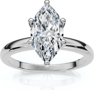 Bliss Diamond Certified 1Ct Marquise Diamond Engagement Ring 14k Gold Lab Grown