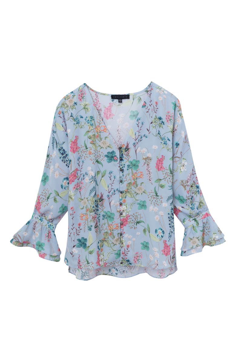 Sanctuary Posey Floral Blouse, Alternate, color, 