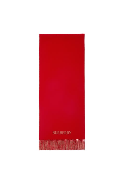 BURBERRY BURBERRY REVERSIBLE EKD CASHMERE SCARF 