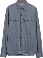 ISAIA The Check Cotton & Silk Overshirt
