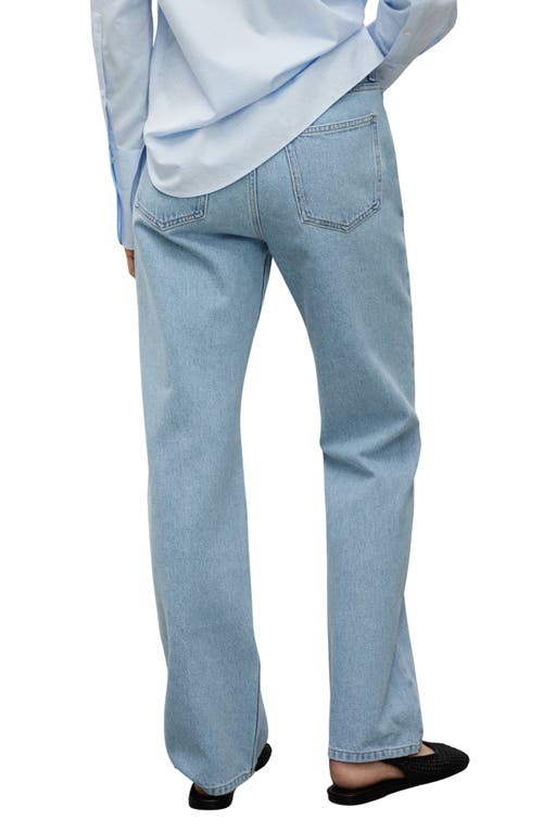 Shop Mango Matilda Mid Rise Straight Leg Jeans