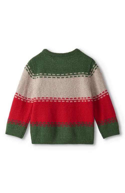 Hatley Holiday Stripe Crewneck Sweater In Multi