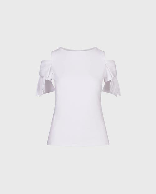 Anne Fontaine Myrtille Riviera Jersey Cotton Top In Blue