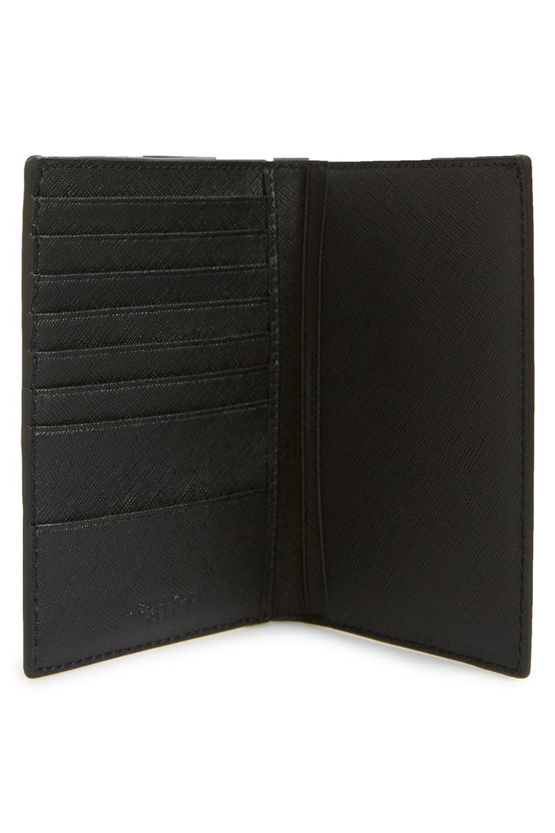 Travel Passport Wallet, Alternate, color, BLACK/ GOLD