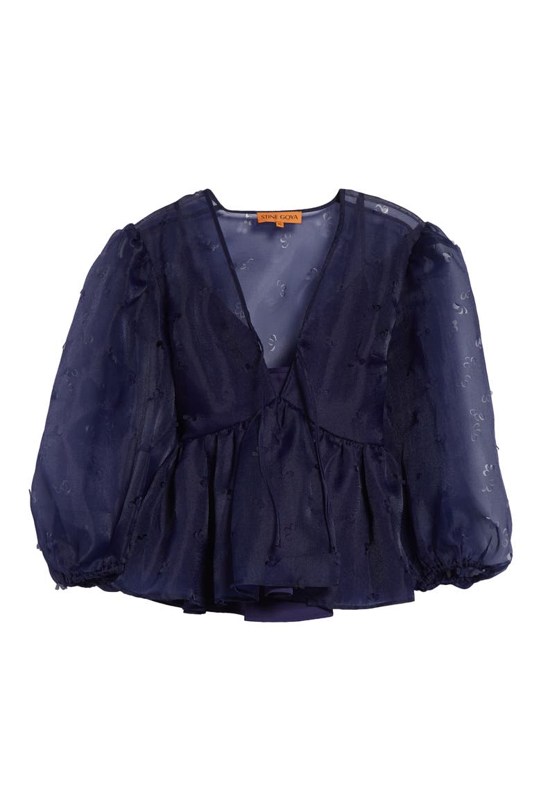 Floral Organza Top, Alternate, color, DITZY FLORAL