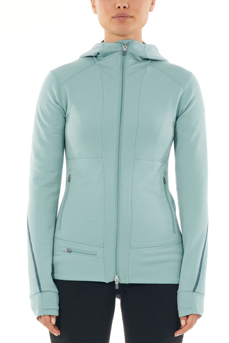 Quantum II Full Zip Hoodie, Main, color, HYDRO