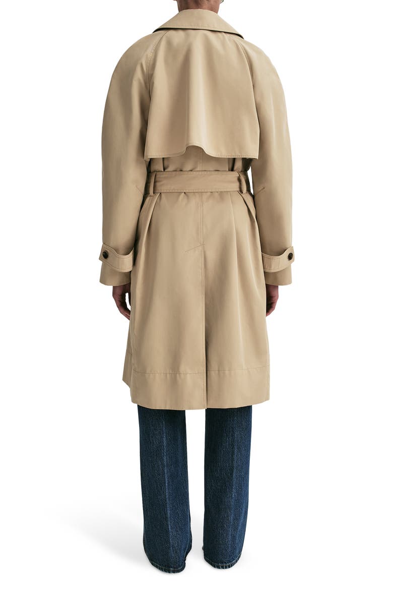 Asher Cotton Blend Trench Coat, Alternate, color, BEIGE