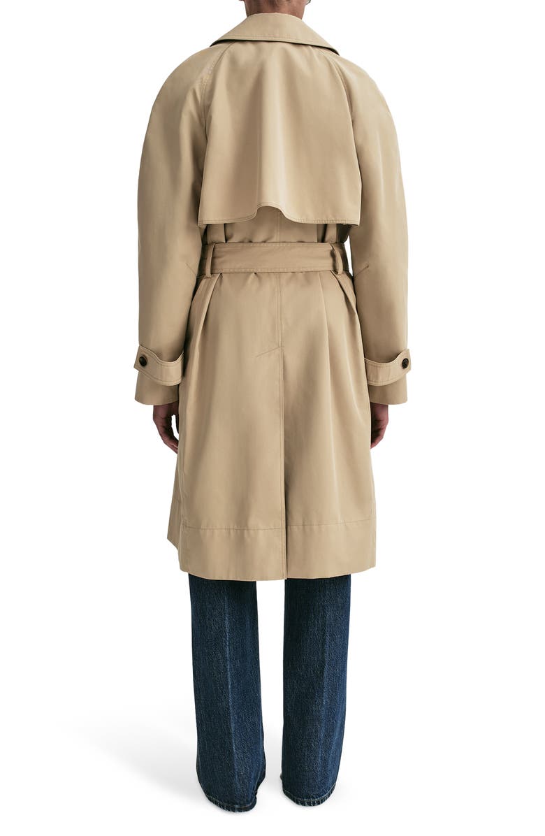 A.L.C. Asher Cotton Blend Trench Coat, Alternate, color, Beige