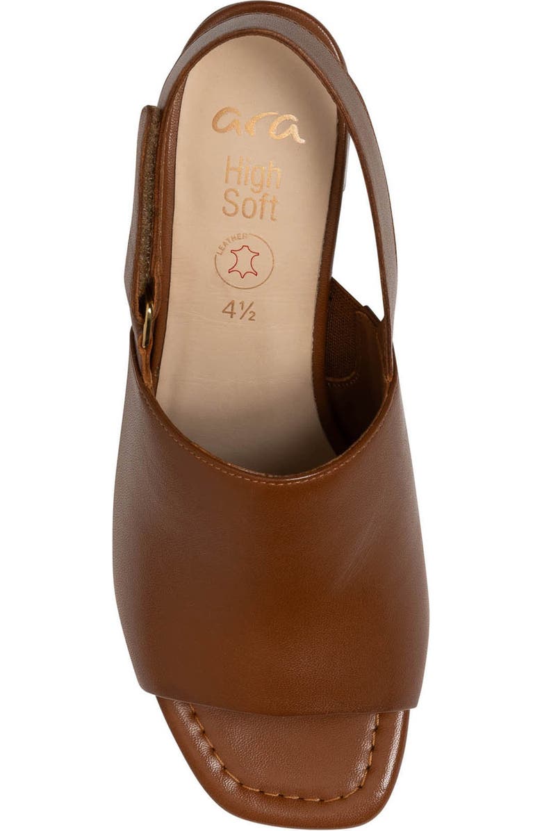 ara Berwyn Slingback Sandal, Alternate, color, Cognac Leather