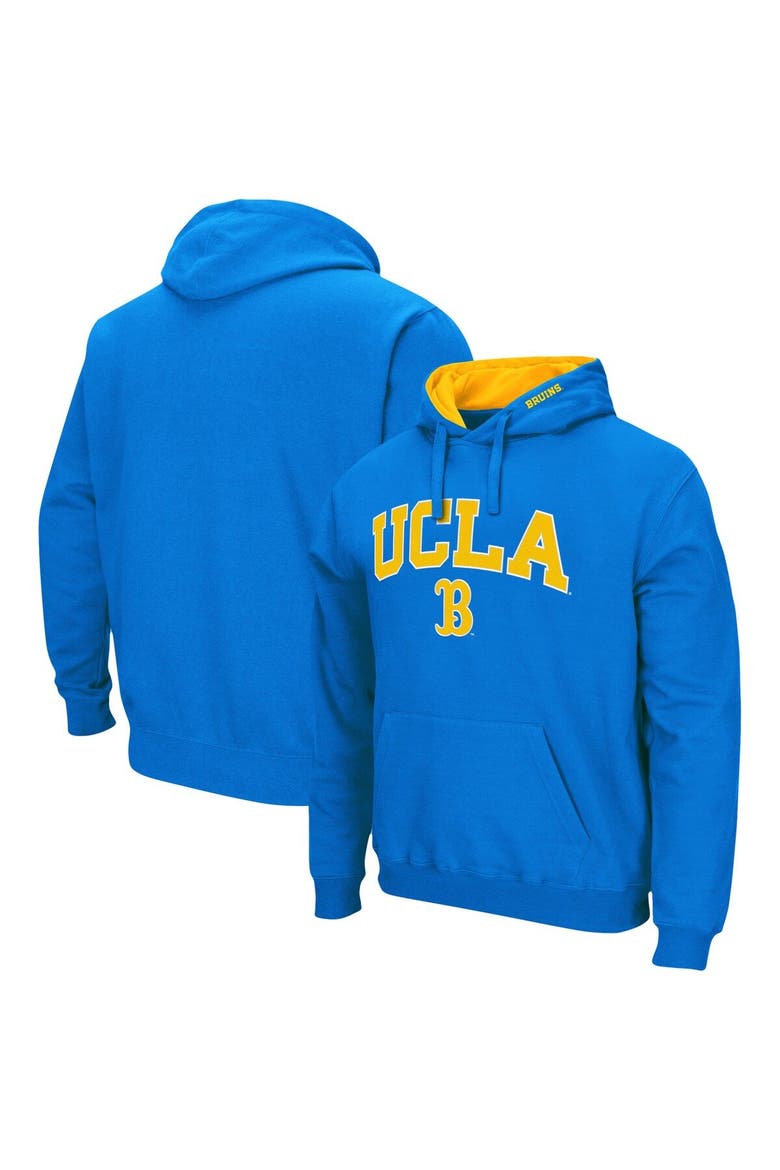 Men's Colosseum Blue UCLA Bruins Arch & Logo 3.0 Pullover Hoodie, Main, color, Blue