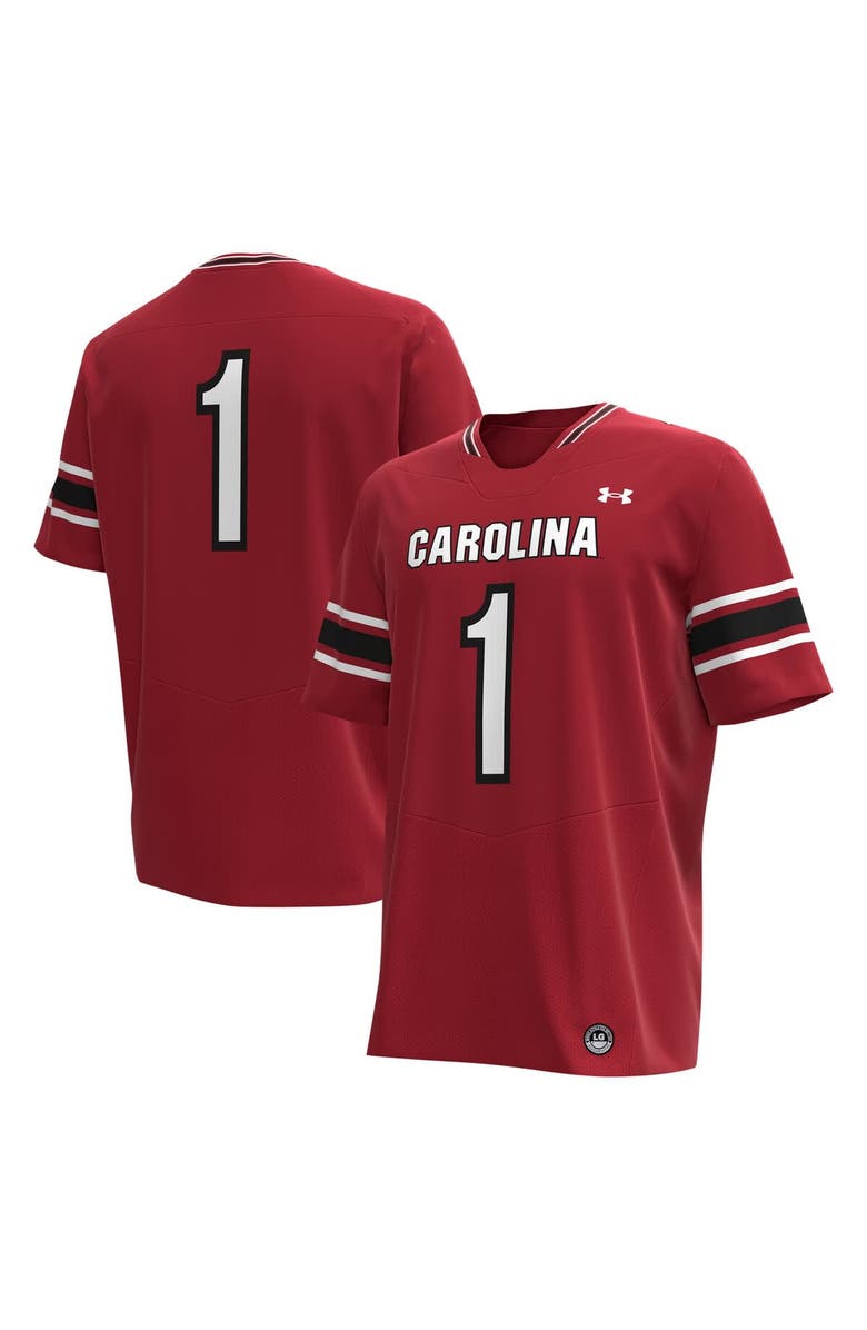 Under Armour Men's Under Armour #1 Garnet South Carolina Gamecocks Replica Football Jersey, Main, color, Garnet