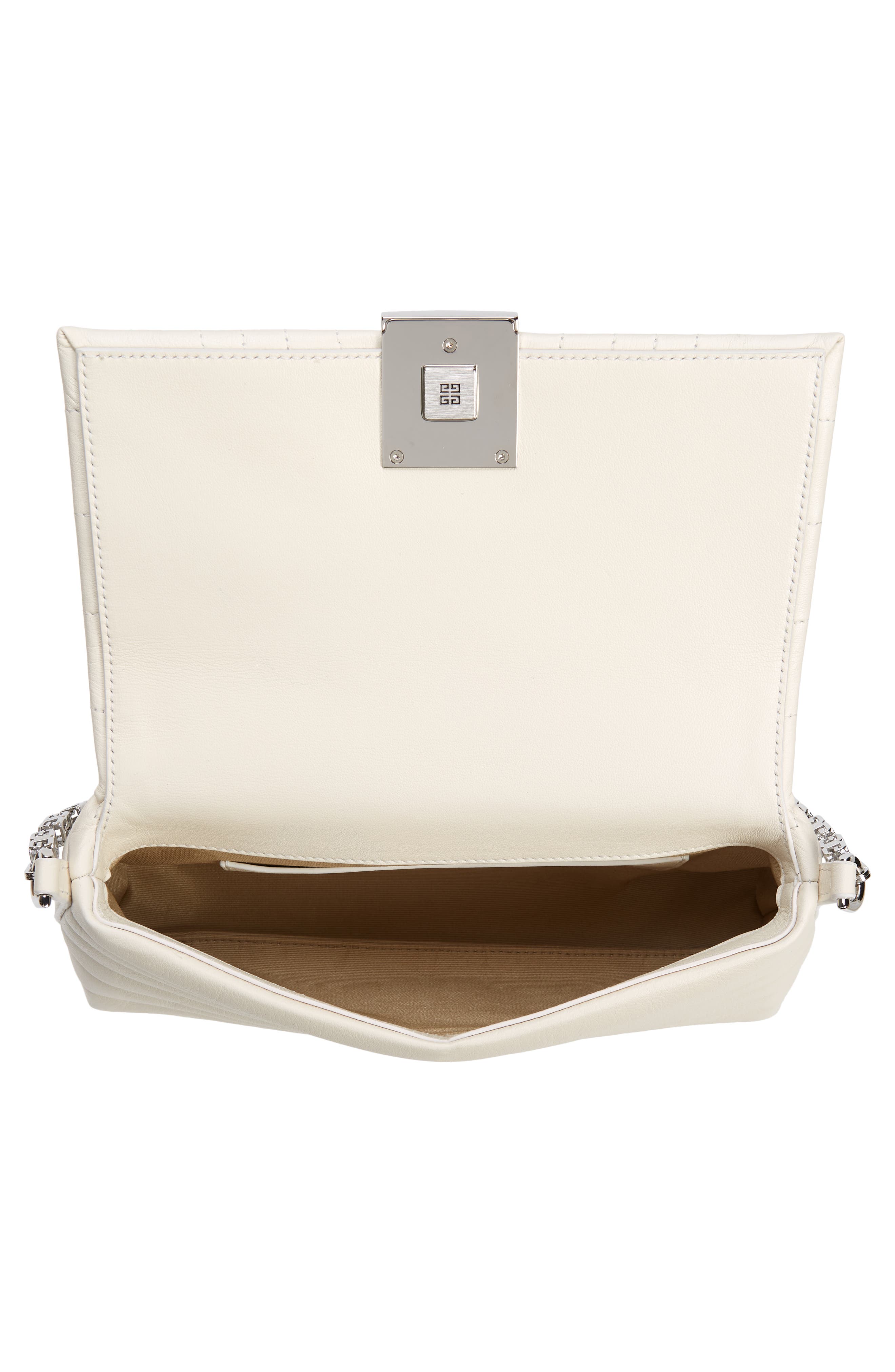 Small 4G Quilted Leather Crossbody Bag, Alternate, color, IVORY