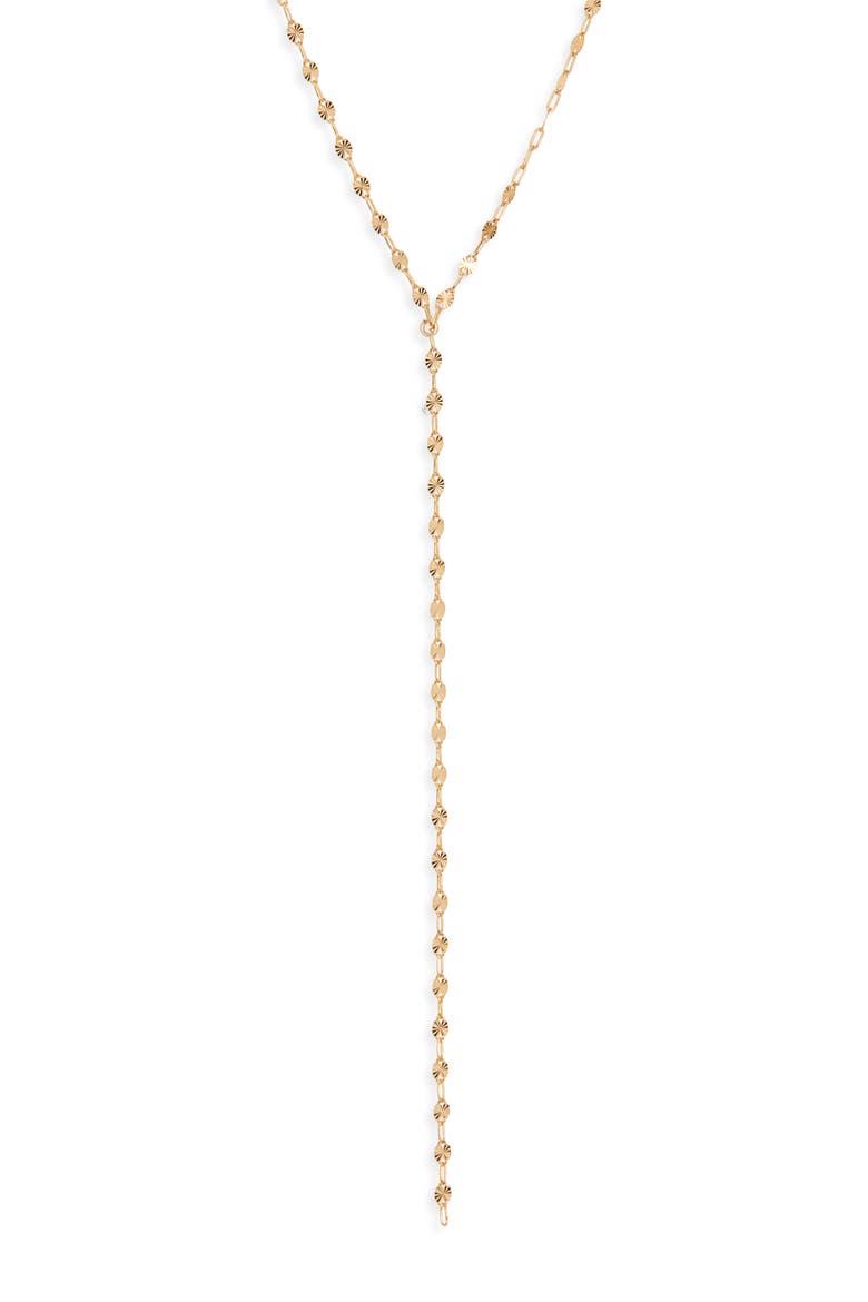Rio Lariat Necklace, Main, color, GOLD