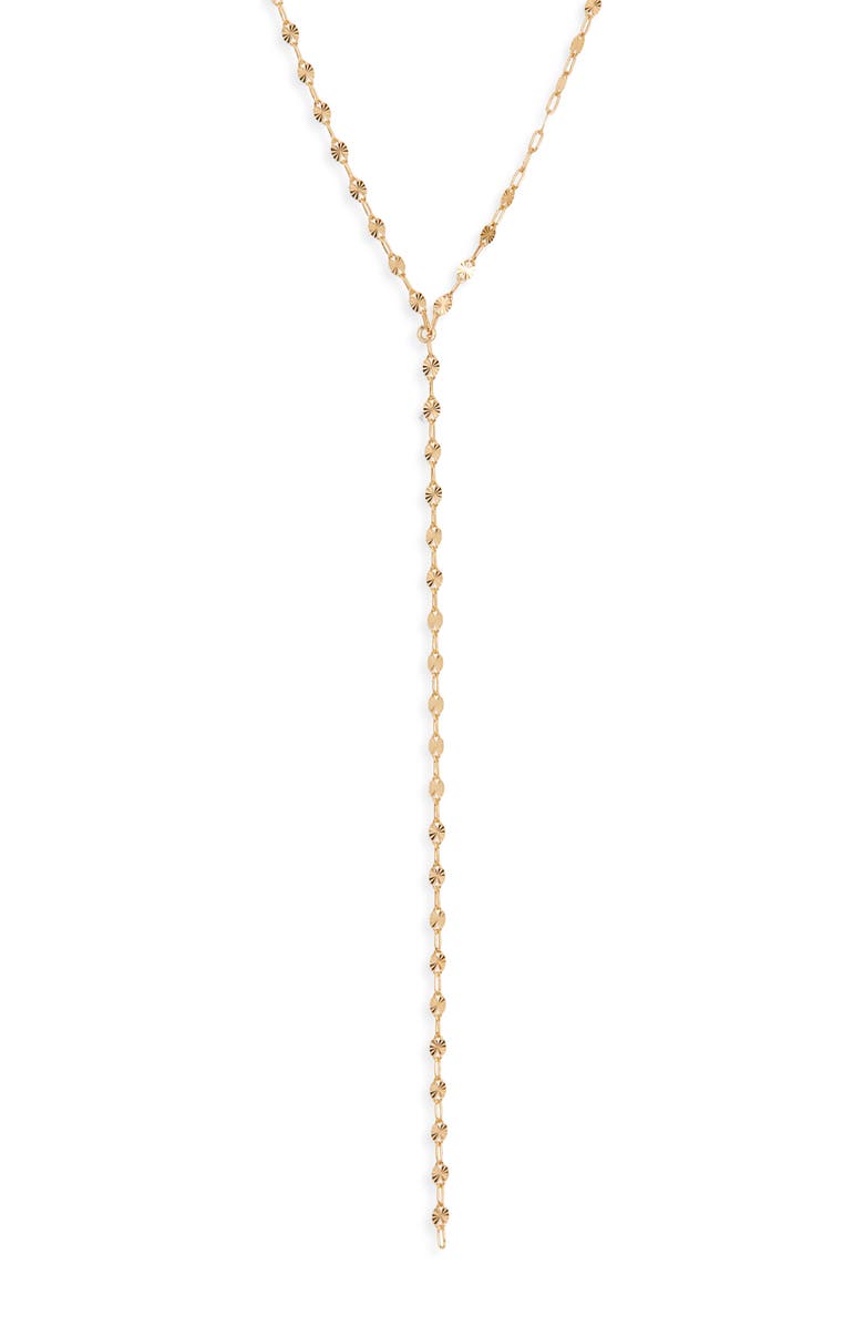 Set & Stones Rio Lariat Necklace, Main, color, Gold