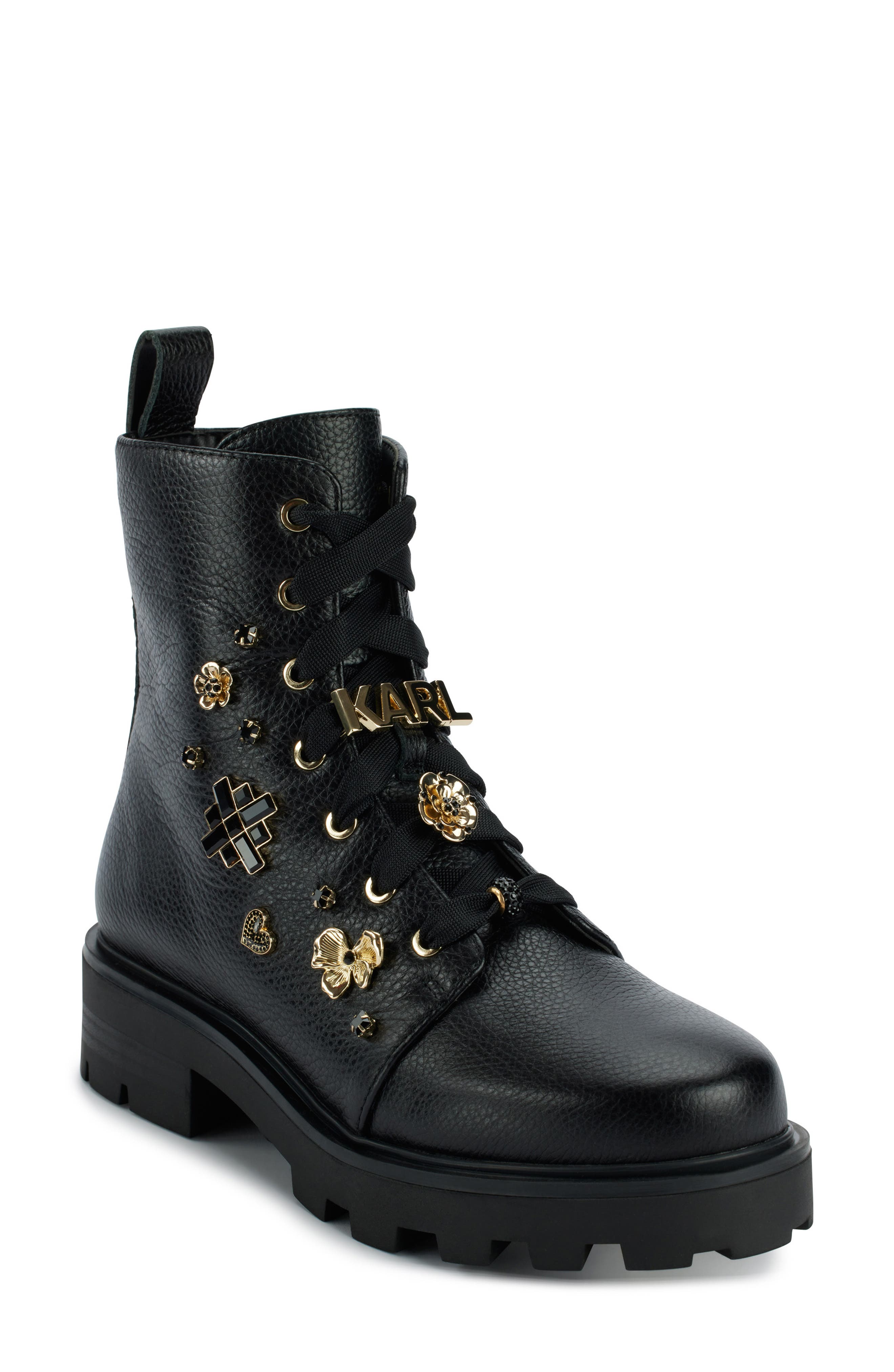 KARL LAGERFELD PARIS Makenzie Combat Boot