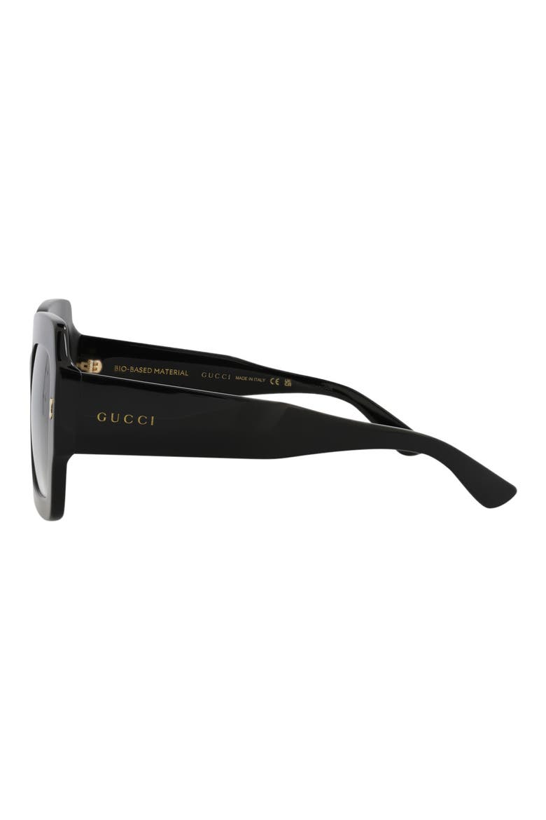 53mm Novelty Square Sunglasses, Alternate, color, BLACK BLACK GREY