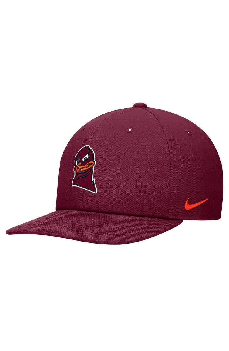 Nike Men's Nike Maroon Virginia Tech Hokies Pro Snapback Hat, Main, color, 
