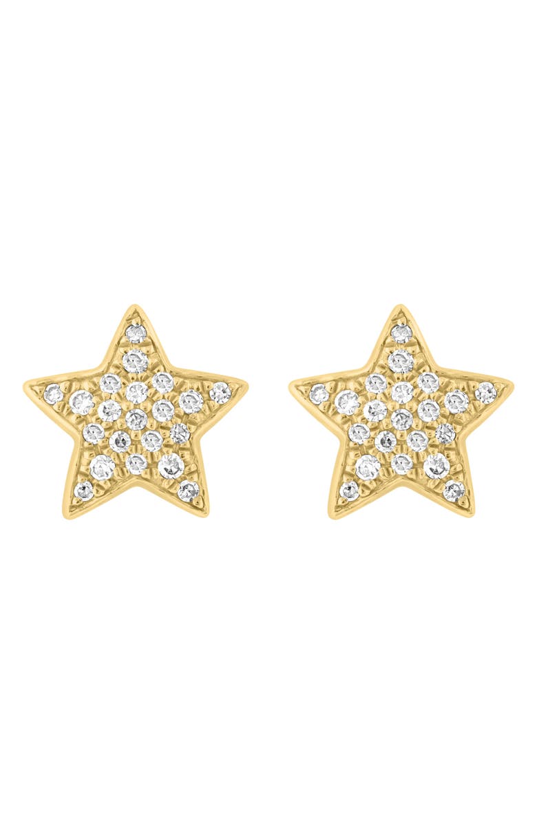 EFFY Diamond Pavé Star Stud Earrings, Main, color, 