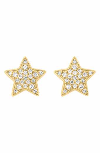 Diamond Pavé Star Stud Earrings