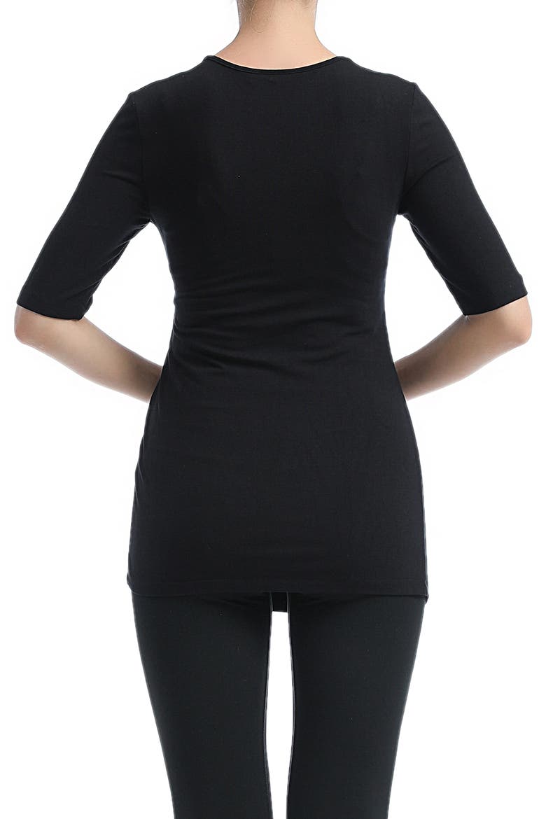 Essential Maternity/Nursing Top, Alternate, color, BLACK